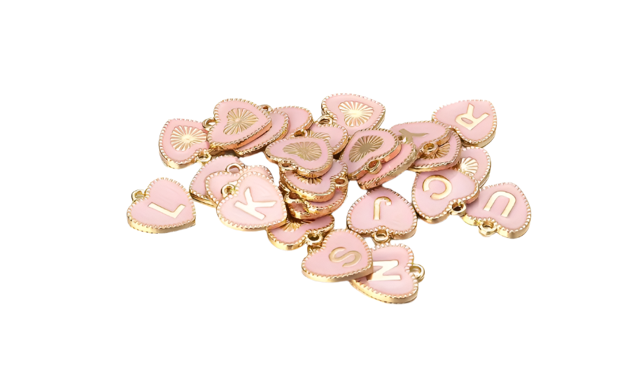 Heart Letter Charms