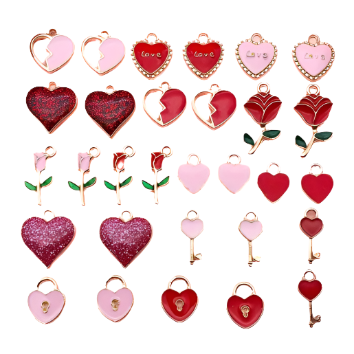 Heart Themed Charms