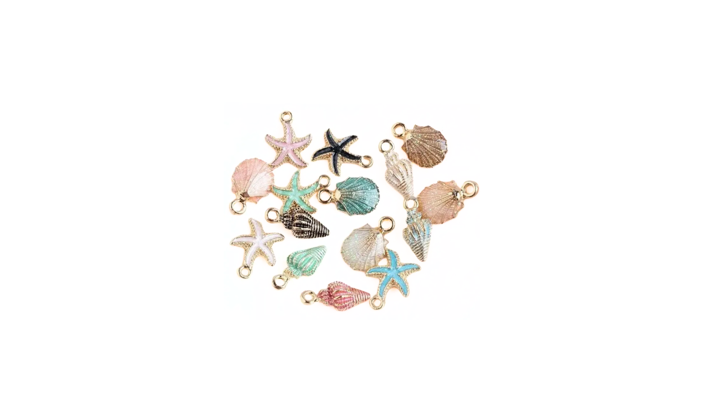 Seashells and stars Charms