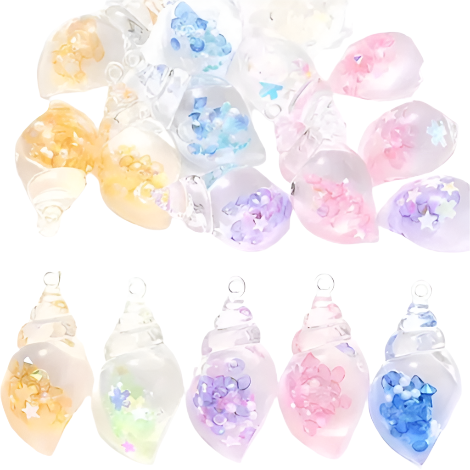 Glowing Shells Charms