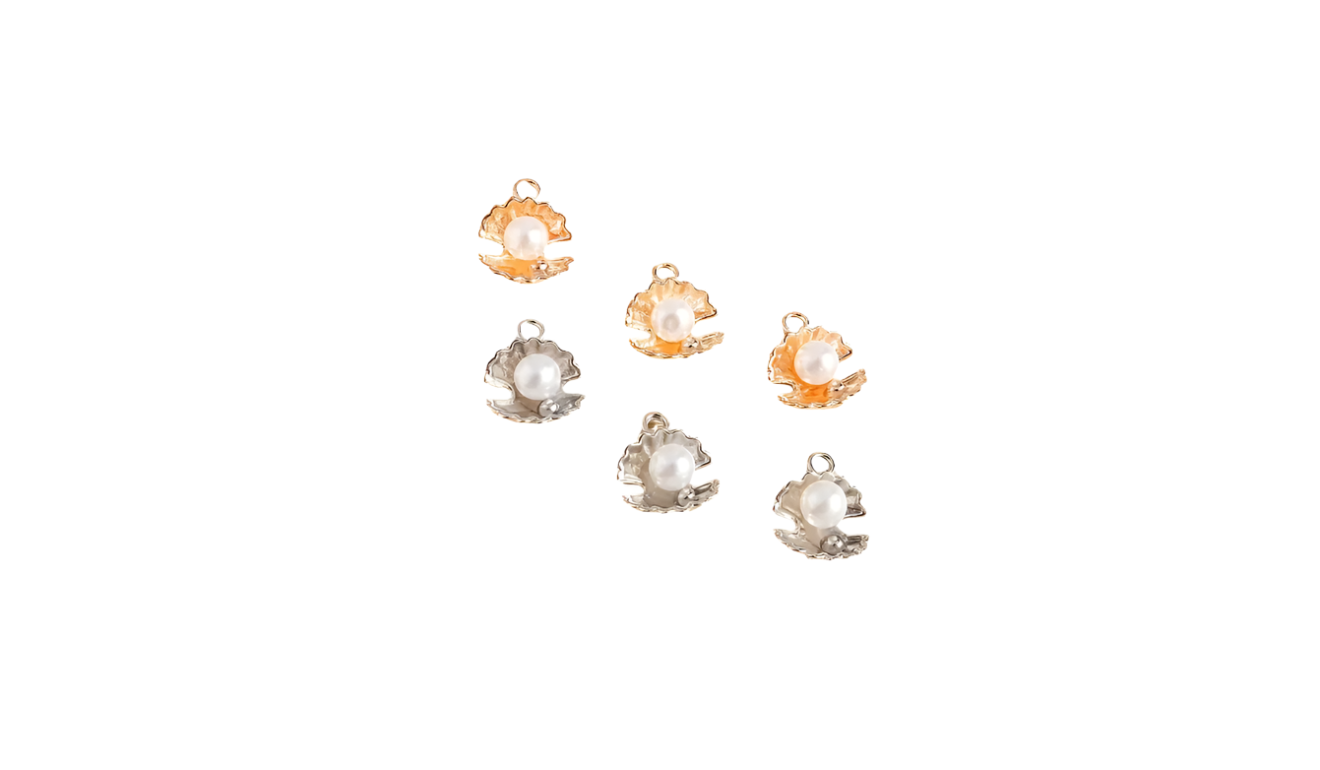 Pearl Seashell Charms