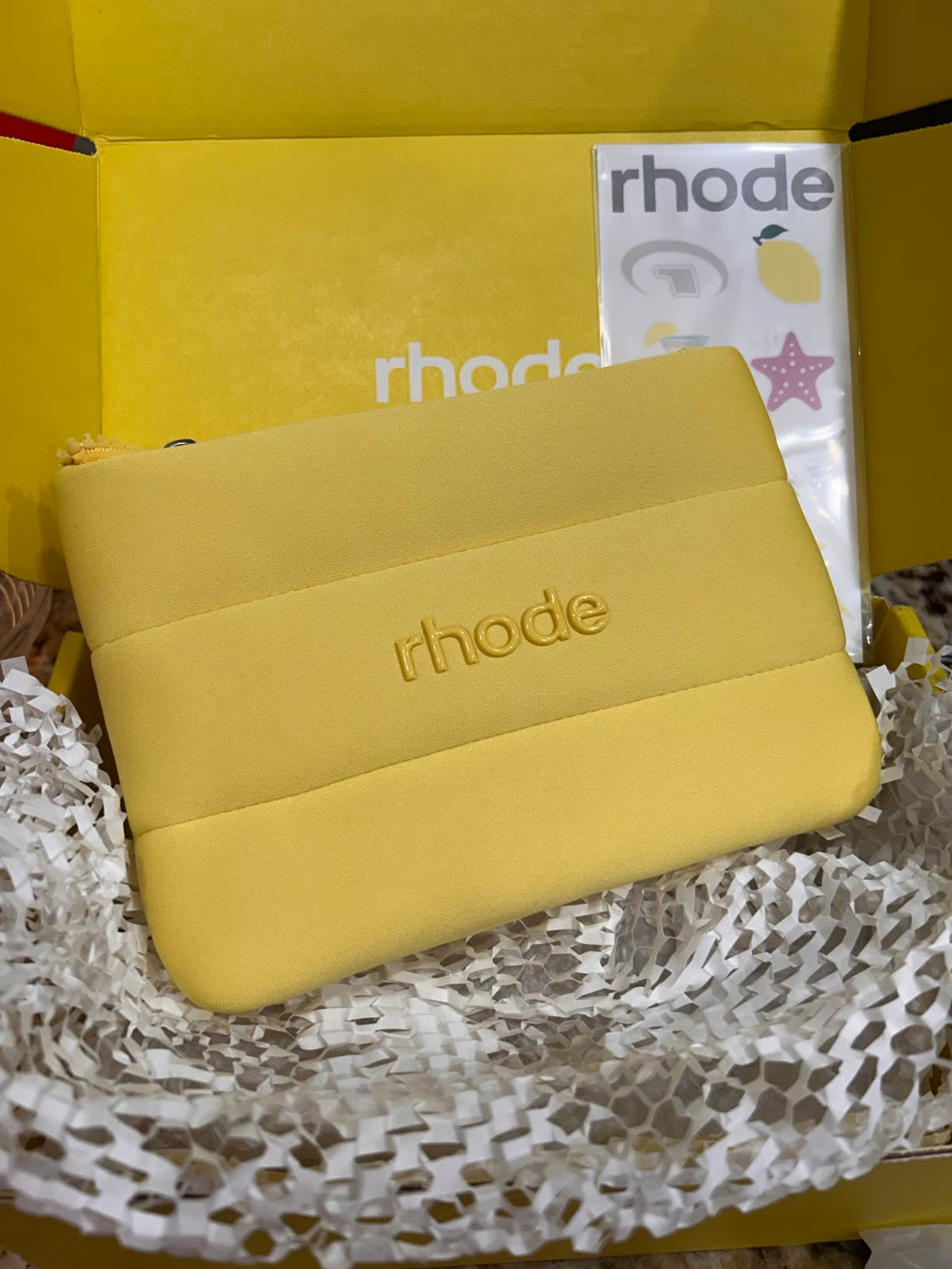 Rhode Summer Yellow Pouches